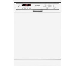 SHARP QW-GT24F463W Full-size Dishwasher - White